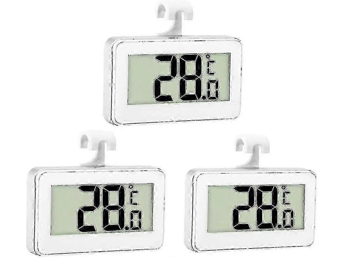 3x Termômetro Digital para Geladeira, Freezer, Refrigerador, Temperatura Ambien Te, À Prova D'água, Freezer GOKOCO