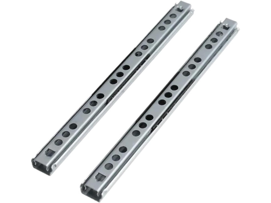 Conjunto De 2 Corrediças Para Gavetas Móveis Com 17mm Largura