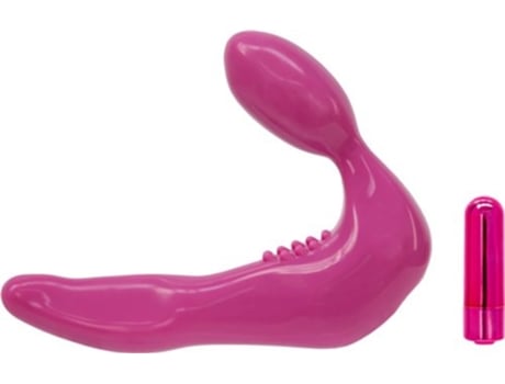 Pênis Vibratório Rosa Infinito Sem Alças POWERBULLET