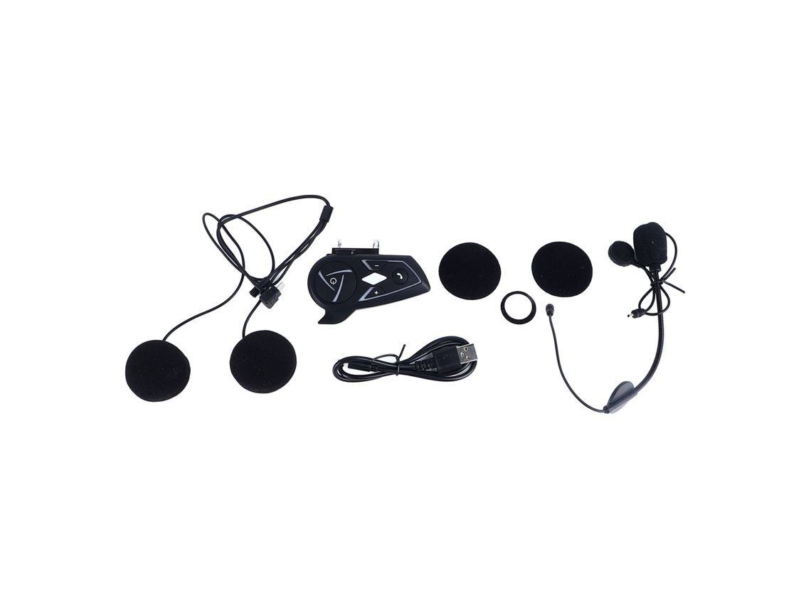 Headset Intercomunicador Bluetooth Para Motocicleta (intercomunicação De 1000m, Suporta 12 Pessoas A Comunicar Simultaneamente)