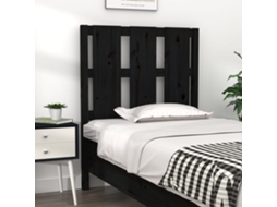 Cabecero 80,5x4x100 cm Madera Maciza de Pino Negro