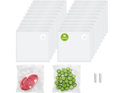 Pacote Com 30 Sacos Para Seladora A Vácuo Válvula, Reutilizáveis E Compatíveis Com A Seladora Manual Chef Preserve