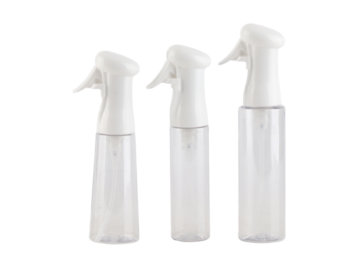 3pcs Frasco De Spray Com Neblina Fina Recheável Design Ergonômico Para Modelagem De Cabelo