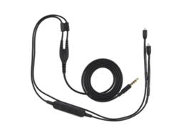 Cabo Trançado Para Fones De Ouvido Shure Se215 Se425 Se535 Se846 Ue900 Com Microfone, Preto