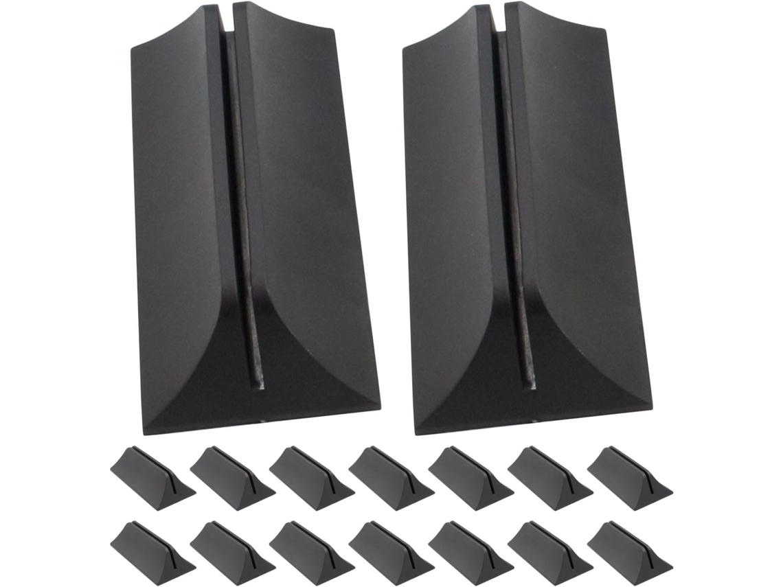 Suporte Para Divisória De Mesa, 16 Peças, Abs Preto, Encaixe De 4, 2mm