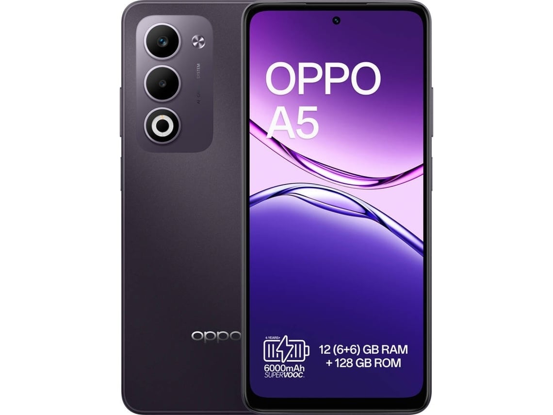 Smartphone OPPO A5 (Outlet Caixa Aberta - 6.67'' - 6 GB - 128 GB - Preto Nébula)
