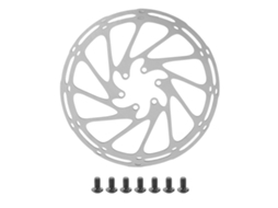 Disco de freio Mali em aço inox leve, 180mm, para bicicleta