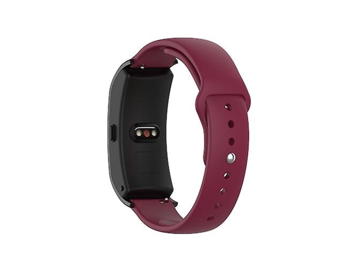 Lurelia Pulseira De Silicone 18 Mm, Compatível Com Garmin Vivomove 3s/ 4s Fivela Reversa, Cor Vinho Tinto