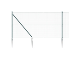 Conjunto 1 Painéis De Cerca Vidaxl Verde Aço (10 X 1,2 M)