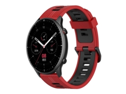 Pulseira De Silicone Bicolor Com Padrão Vertical Para Amazfit Gtr 2 De 22 Mm