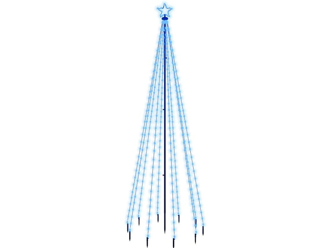 Árvore de natal com espigão VIDAXL Azul