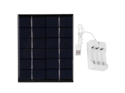 Painel Solar de 2w 6v com Carregador Pilhas Aa para Klb BRILVIBERA