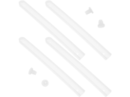 Conjunto De 2 Corrediças Gaveta Plástico Branco Com Superfície Lisa E Desempenho Estável Para Casa