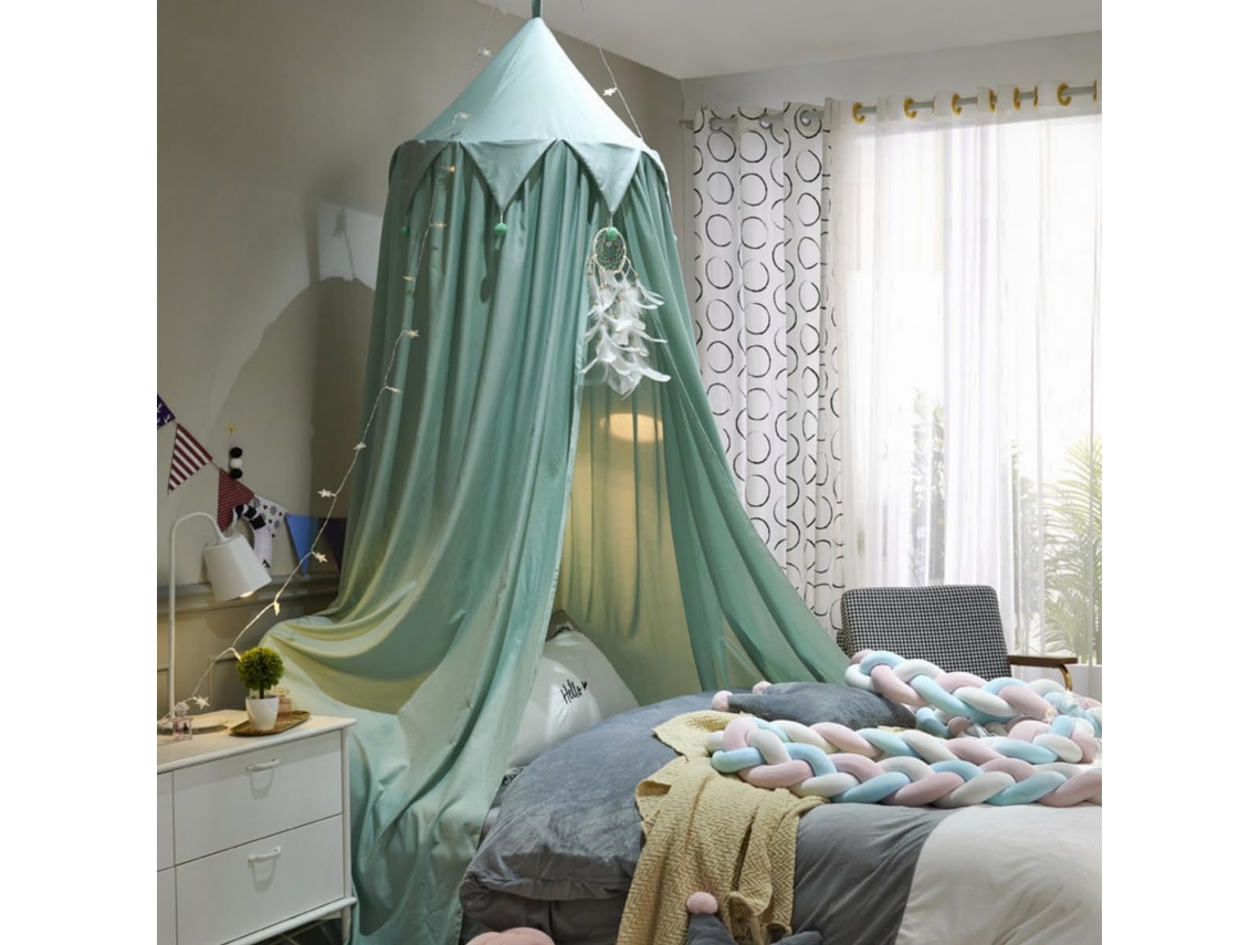 Mosquiteiro Rainbow Para Cama De Casal, Conjunto De Dossel Com 4 Postes De Canto, Ganchos Para Pendurar E Corda Para Mosquiteiro