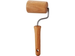 Rolo de madeira para bolos e pizzas, utensílio de cozinha para confeitaria com várias unidades.