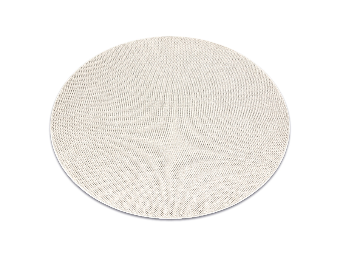 Tapete Casablanca Loom Círculo Creme, Laço, Macio Interior E Exterior