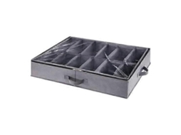 Organizador De Sapatos Embaixo Da Cama, Grande Capacidade, Vários Compartimentos, Design Dobrável, Caixa De Armazenamento Com Alça Olysi Shop