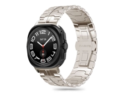 Linha De Aço Inoxidável Tech Protect Samsung Galaxy Watch Ultra Titânio Vayotoy (47 Mm)