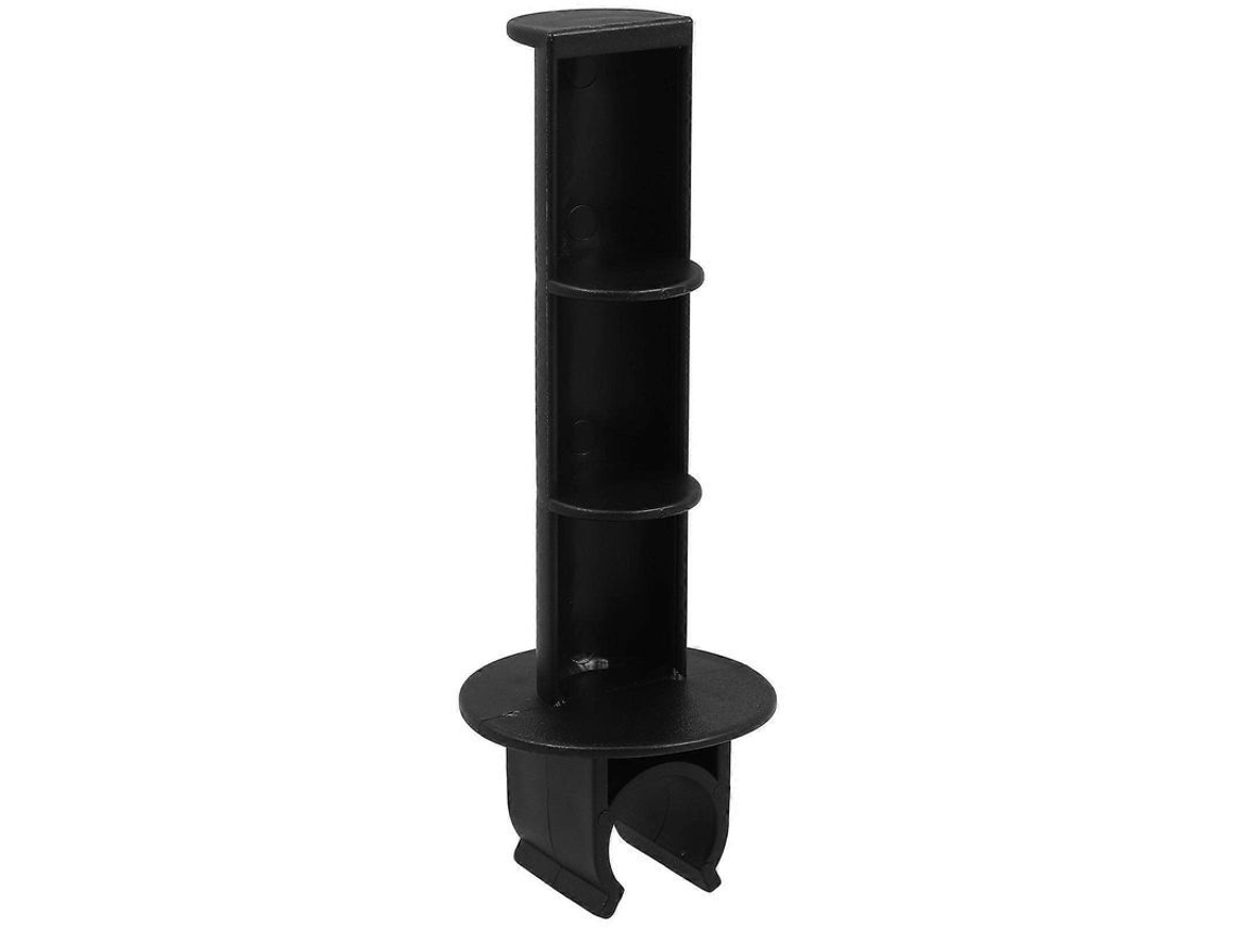 Suporte de Papel Higiênico para Cadeira de Banho Acessível 15x5x5cm Preto S/MARCA
