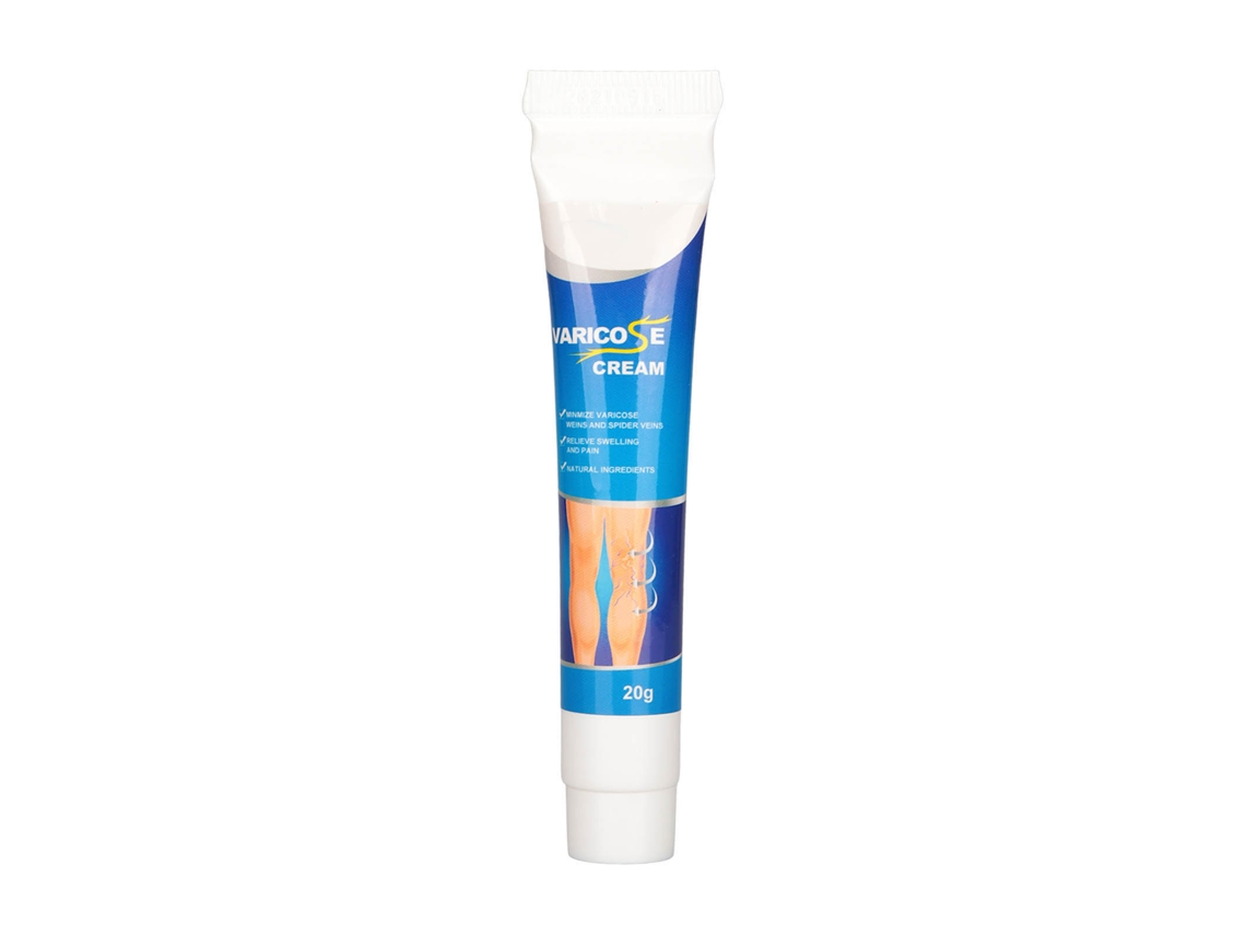 Creme anti-varicoso de alta penetração com ingredientes naturais, cuidado suave para as pernas, 20 g