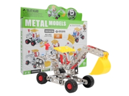Mali brinquedo Educativo Carro Engenharia Metal Diy Blocos Montagem Modelo para Crianças