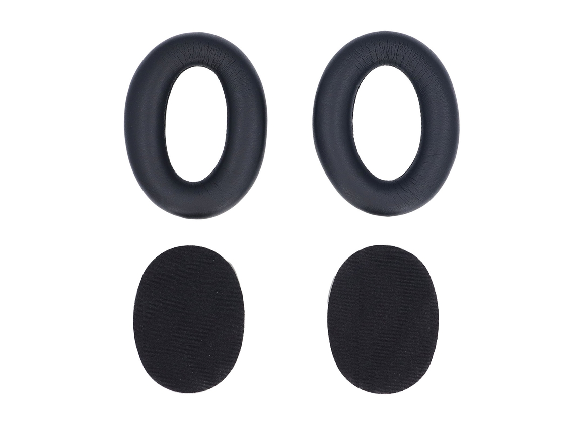 Auriculóides Substitutos Espuma Densa Couro Proteína Isolamento Ruído Para Wh-1000xm2 Mdr-1000x Preto