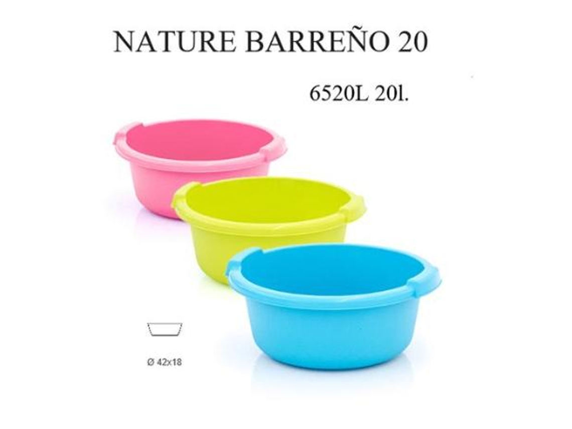 Barreño 20 l liso 6520l azul