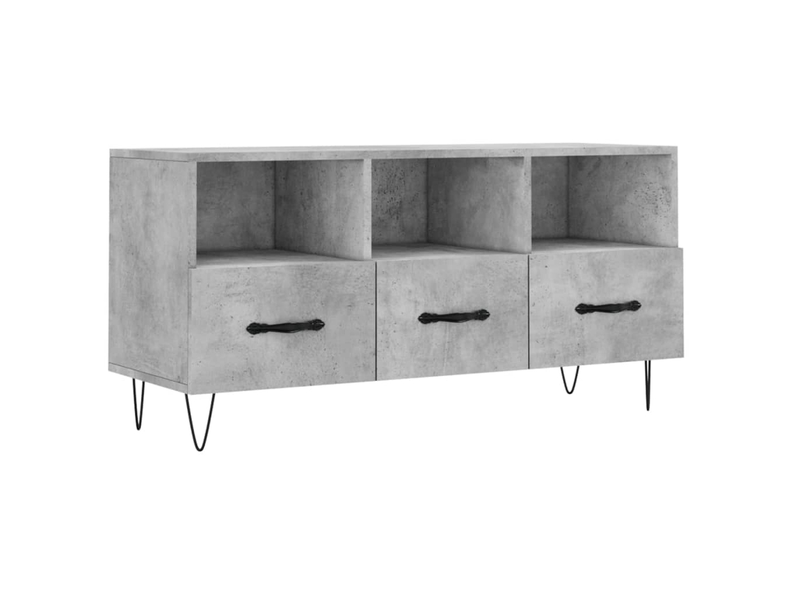 Tv Cabinet, Tv Cabinets Vidaxl Cinzeto Madeira Processada (n/a)