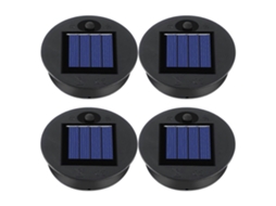 Omni-4 Peças De Tampa De Substituição Para Luz Solar Exterior Lâmpada Suspensa Redonda Peças De Luz Solar Plástico Metal Impermeável Como Se Muestra