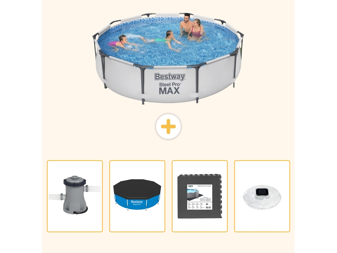 Bestway Piscina Bestway Steel Pro Max Redonda - 305x76 Cm - 5-peças S312