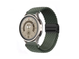 Pulseira de nylon com ranhuras magnéticas de 22 mm para Huawei GT6 GT5 E Samsung Watch 7, pulseira esportiva elástica E