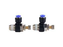2pcs Regulador De Vazão De Ar Tubo Fitting Pneumático Valve Sl4-02 Componente Confiável