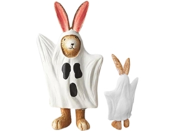 Decorações De Halloween - Figura De Ação De Coelho Fantasma De Resina Para Uso Interno |