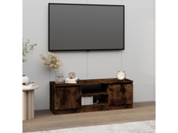 Vidaxl Móvel De Tv Com Porta 102x30x36 Cm Carvalho Fumado