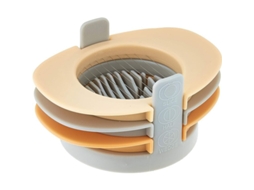 Fatiador de ovos Nova Line Linjou, 3 em 1, com fios de aço inox, laranja