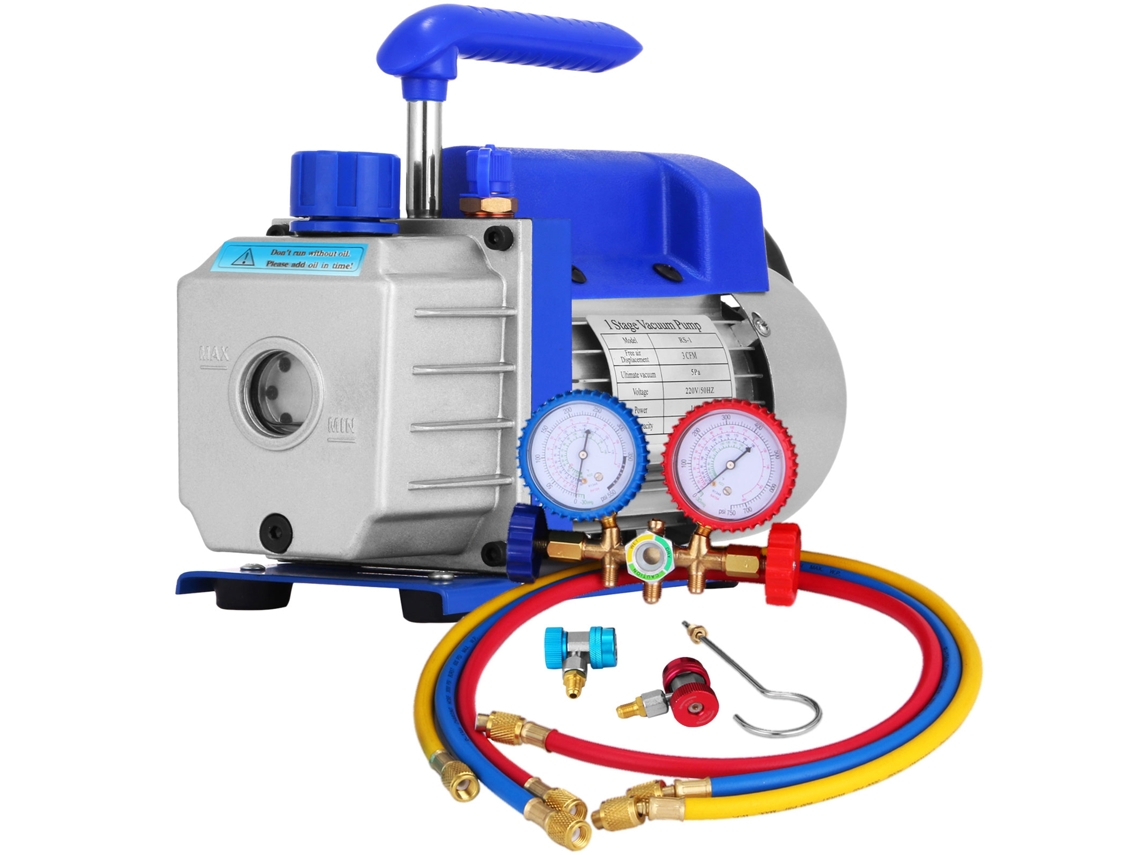Bomba De Vácuo Para Ar Condicionado Succebuy 4,8 Cfm 1/3 Hp Sistema De Refrigeração Para Automóveis