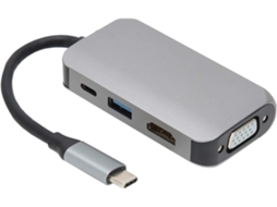 Estação De Acoplamento Usb-c 4 Polegadas Com Carregamento Rápido Pd