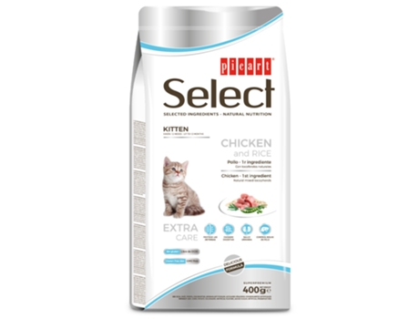 Ração PICART SELECT Kitten Seca para gatinho Frango e Arroz (Quantidade: 400 g)