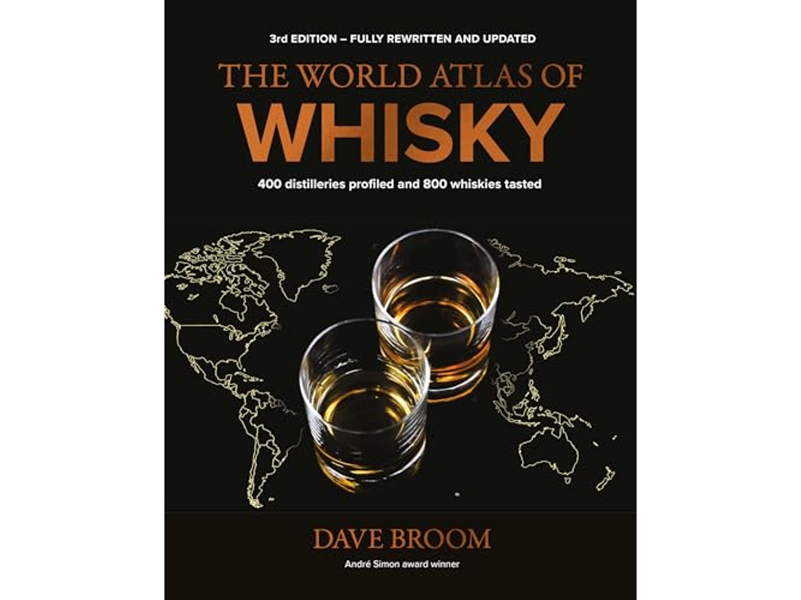 Livro World Atlas of Whisky 3rd edition de Dave Broom (Inglês - Capa Dura)