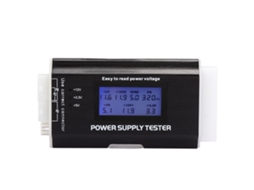 Testador De Fonte De Energia Para Computador Com Lcd E Suporte De Alumínio