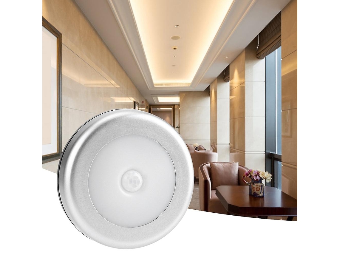 Lurelia Lâmpada De Indução Com Sensor De Movimento 6 Leds Para Corredor, Escada E Roupeiro
