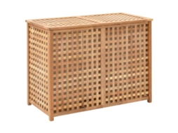 Cesto para roupa suja VIDAXL Marrom Madeira (87,5x46x67 cm)