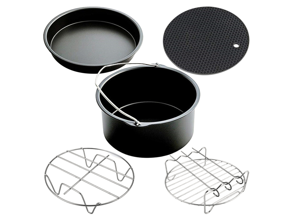 Laxiscreed Acessórios Para Fritadeira De Ar Tuotuo — Conjunto De 10 Peças Para Fritar E Assar
