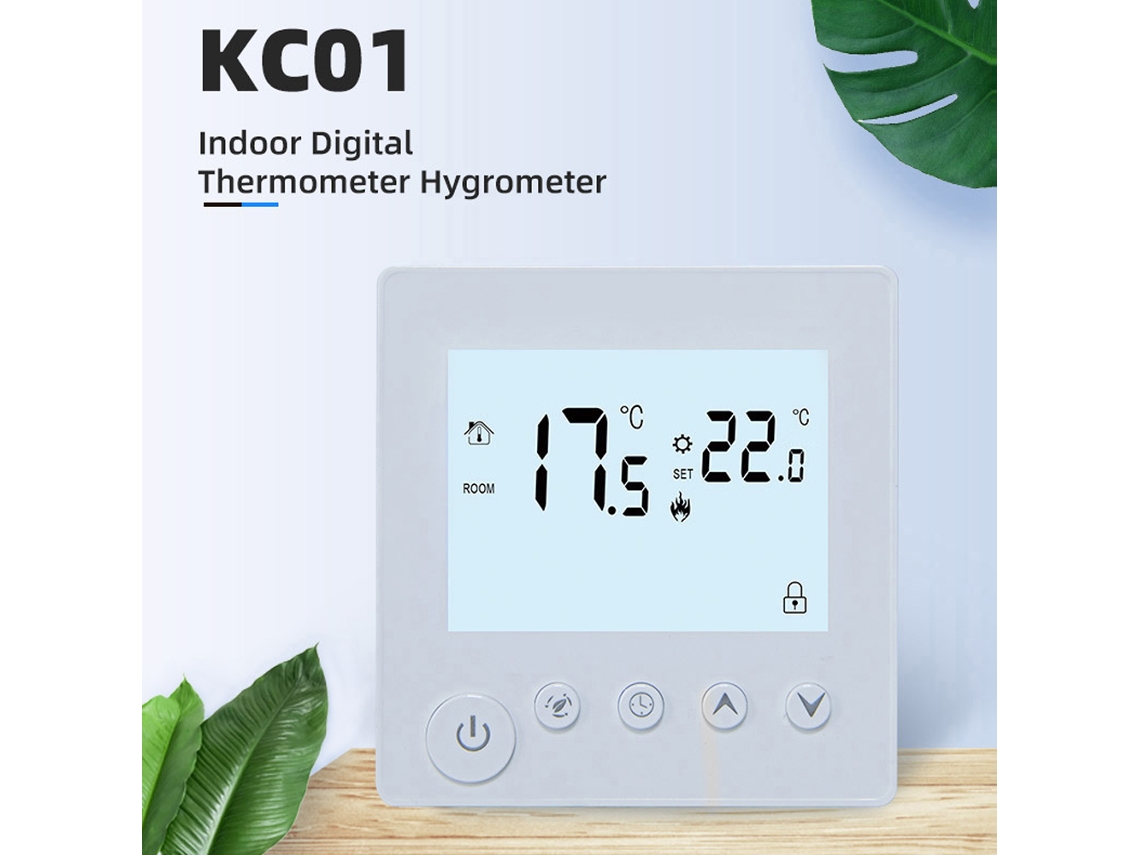 Termostato: Display Lcd, Temperatura Interna, Config Alvo