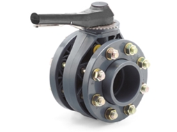 Valvula de Esfera PVC Compacta com Flange Gatilho Viton 125 HIDROTEN