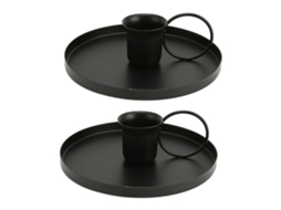 2 Peças Portavelas De Ferro Retrô Para Velas Aromáticas, Suporte De Mesa Simples E Elegante Para Meditação