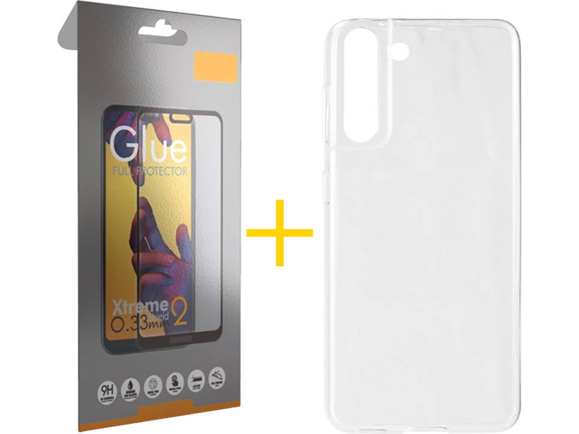 Kit Capa e Película Samsung Galaxy S21 + Plus SKYHE Full (Transparente)