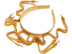 Nuobesty Tiara De Cobra Dourada Para Cosplay De Halloween, Efeito Terror, Leve E Resistente