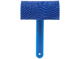 Rodillo De Pintura Com Padrão De Madeira Azul Gravado Para Decoração De Paredes Ferramenta Diy