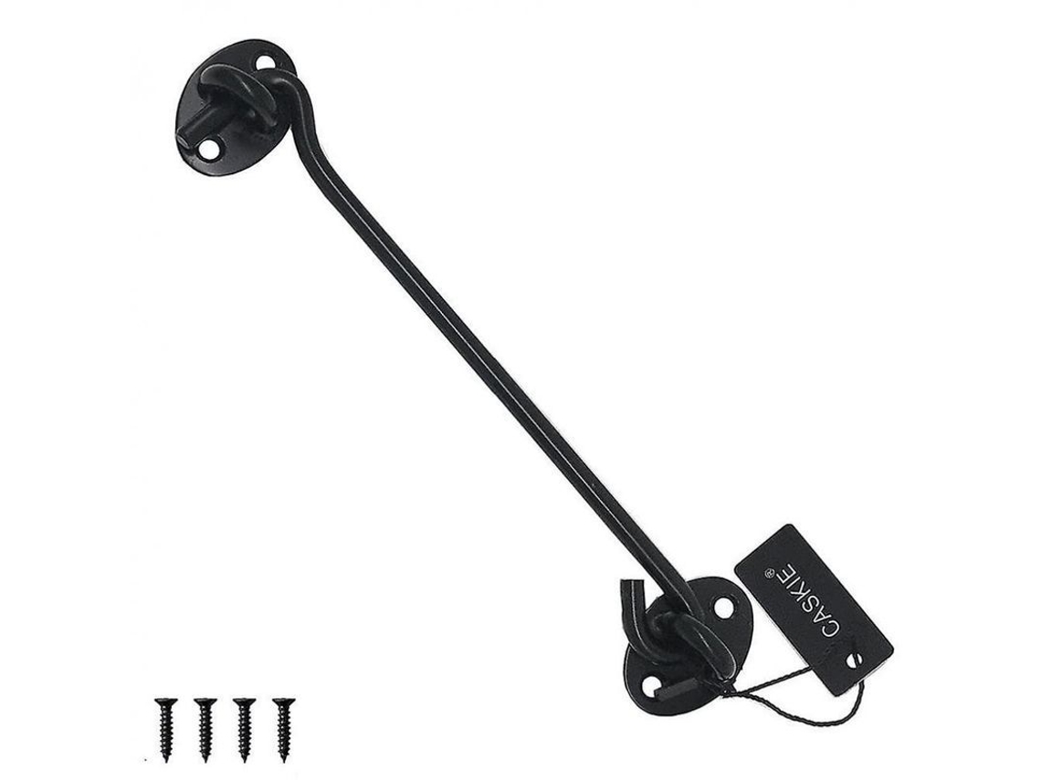 Gancho De Aço Inoxidável Espessado Para Portas E Janelas Gancho De Privacidade 400mm/16 Polegadas Preto Ako 300 Mm